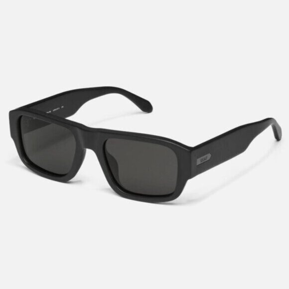 Quay Nigh Cap Matte Black Polarized Sunglasses - Picture 1 of 7
